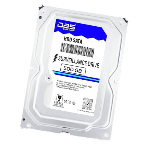 Image of D25 Blue Sata Video 500GB Hard Disk for PRAMA 4 Channel / 8 Channel / 16 Channel / 32 Channel HD DVR | 500-GB Surveillance Hard Disk Drive for CCTV Camera DVR (500 GB Hard Disk)