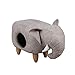 Produktbild Funktionale Hocker Katzen Nest Net Red Hocker Nest Dual-Zweck Kreative Haus Villa Elefant Katzenhaus Haustierzubehör Hundebett Katzenbett Katzenbett Katzenloch und Haus Cartoon Xiao Mu Hocker Katze P
