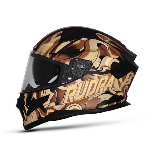 Image of Steelbird SBH-25 Rudra Agni ISI Certified Full Face Graphic Helmet for Men