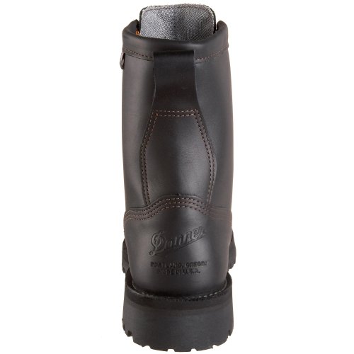 Danner Rain Forest 8” Waterproof Work Boots for Men - Full-Grain Leather with Breathable Gore-Tex, Comfort Footbed & Traction Heel Outsole, EH Rated3
