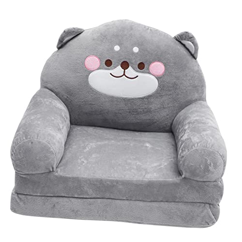 IWOWHERO Elephant Shape Folding Sofa Cute Plush Chair for Bedroom Nursery Playroom Safe Design Boys Selection