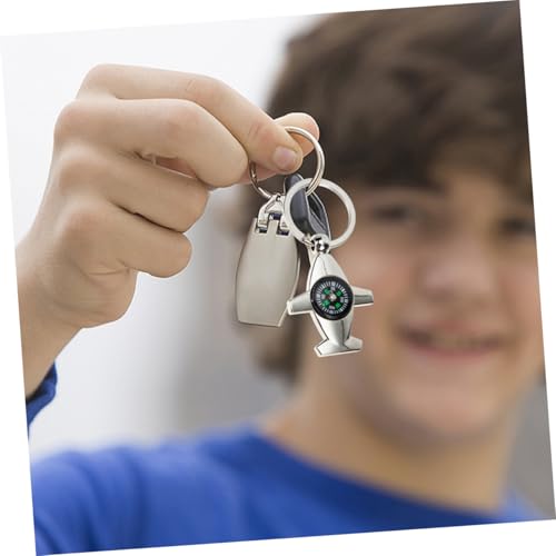 Brújula Veemoon portátil con llavero 4 piezas miniatura 5