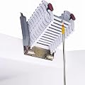 Upturned Telescopic Ladder Load 660 Lbs Pull Down Attic Ladder for Decor House Attic Stairs Anti-Slip Steps Folding Ladder