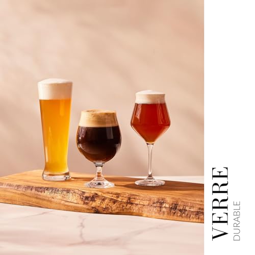 Krosno Verres à Bière Craft | Lot de 6 | 4 x 500 ml | 2 x 420 ml | Collection Brewery | Coffret Degustacion | Parfait la Maison, Les fêtes | Lavable au Lave-vaisselle – Image 6