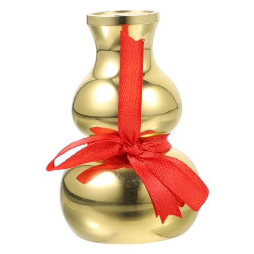 Petit arrangement floral Feng Shui : mini vase en cuivre déco pour bureau et maison