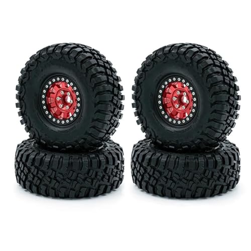 Pneus crawler RC 1.9 haut de gamme en caoutchouc et jantes métal