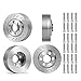 Zolikar 4PCS Stainless Steel RC 2.2 Wheels Weights Counterweight for 1/10 Scale SCX10 D90 Wraith RR10 TRX-4 RC Wheel Weights Accessories
