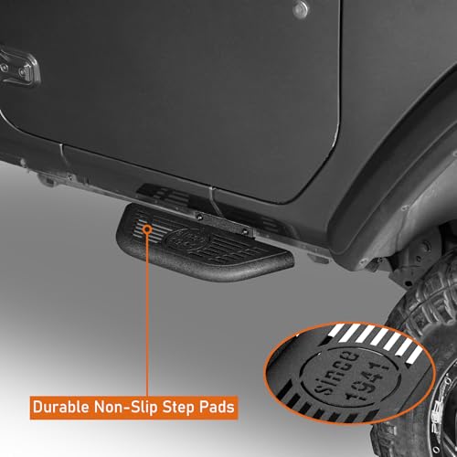 Estribos laterales para Jeep Wrangler JL 2 puertas miniatura 3