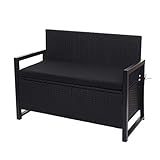 Dieses 2er Sofa ist schlicht, solide und lässt sich beliebig mit anderen Gartenmöbeln kombinieren. Neben dem hohen Sitzkomfort dank der Armlehnen, lässt sich die Sitzbank durch die Gasdruckfeder mühelos öffnen und verharrt stufenlos in jeder Position.