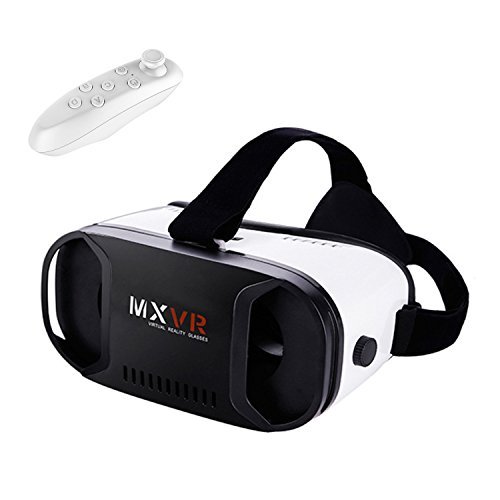 Tsanglight 3D VR Headset/Glasses Virtual Reality Headset with Remote Controller(Gift) Compatible for Android Samsung Galaxy S10 Edge S9 S8 S7 Plus, iOS iPhone 11 Pro XR XS X 8 7 6S 6 Plus ETC, Black