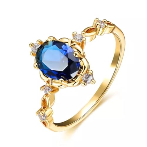 Anel De Formatura Pedagogia Azul Safira Banhado Ouro 18k (21)