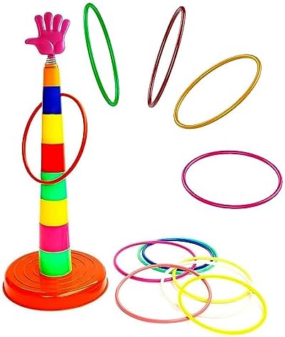 WireScorts 2 in 1 Ring Toss Game for Kids, Ring Throwing Game for ...