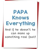 OJsensai Comfort Fathers Day Card, Father's Day Card from Daughter Son Kids girl boy, Papa Fathers Day Card, Gift for Dad Who Wants Nothing