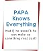 OJsensai Comfort Fathers Day Card, Father's Day Card from Daughter Son Kids girl boy, Papa Fathers Day Card, Gift for Dad Who Wants Nothing