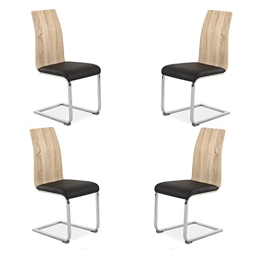 Sillas Comedor Modernas Negras Marca duehome