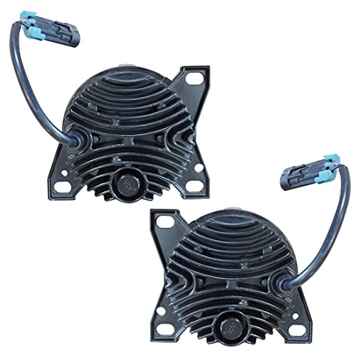 FIT Full LED Fog Light Chrome Left Driver and Right Passenger Side for Kenworth T660 2008-2015, Peterbilt 579 2013 2014 2015, Peterbilt 587 2011 2012 2013 2014 2015 Models DOT SAE Approved
