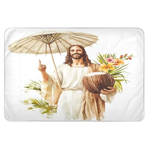 Takiito Coconut Tropical Bed Pad Reusable Bed Underpad Washable Waterproof Leak-Proof Quick Dry Incontinence Pee Pad for Toddlers Kids Adults Pets 34x52 in