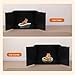 Dwanton Litter Box Enclosure, Cat Litter Box Furniture Hidden, Reversible Entrance Can Be on Left or Right Side, Wooden Cat Washroom Indoor, Black, 27.6 Inches