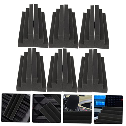 BESPORTBLE Paneles Acústicos para Aislamiento Sonoro 12 Piezas Alta Densidad Trampa de Graves para Reducción de Ruido y Claridad Ktv Home Theater y Estudios de Grabación miniatura 4