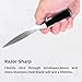 Seki Japan Japanese Stainless Steel Letter Opener, Lightweight Envelope Knife, All Stainless Body Black Protrusion Handle, for Envelops, Copy Paper