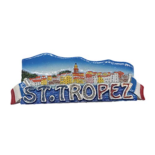 Imán decorativo de resina 3D St.Tropez Provence Francia miniatura 1