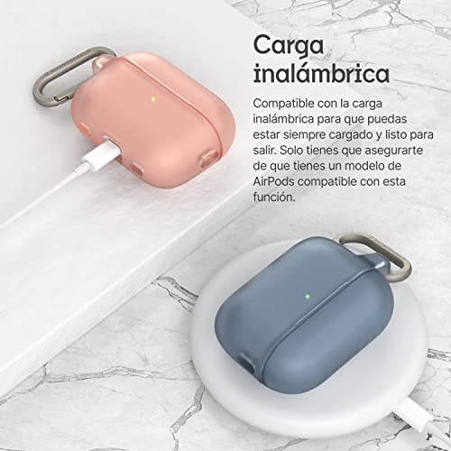 Funda AirPods Pro 2 protectora transparente compatible carga inalámbrica 5