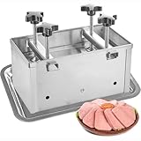 Molde de prensa de carne con doble tornillo a presión para almuerzo casero, hamburguesas y carnes rellenas
