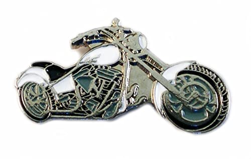 Distintivo a dondolo in metallo bianco per Chopper...