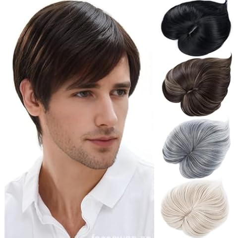 BUYOGET Warm Brown Hair Topper for Thinning Hair Cover