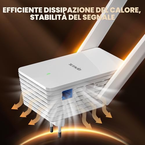 Ripetitore WiFi 6 A23, Amplificatore Dual Band AX1500, WiFi Extender, Access Point, Porta Gigabit Ethernet, Compatibile con Tutti i Box Internet, Facile Installazione - Powerline - Immagine 5