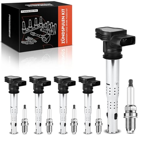 Bobine d'allumage essence Frankberg pour Golf VI et A4 Avant compatible BKR7EIX x5