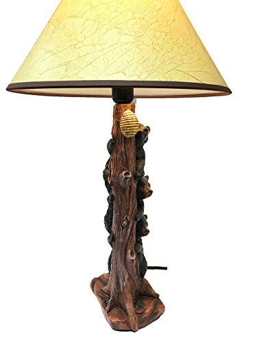 Deleon Collections Playful Stacking Black Bears Lamps - Resin #TOP4