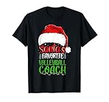 Entrenador de voleibol favorito de Papá Noel Navidad divertida Camiseta
