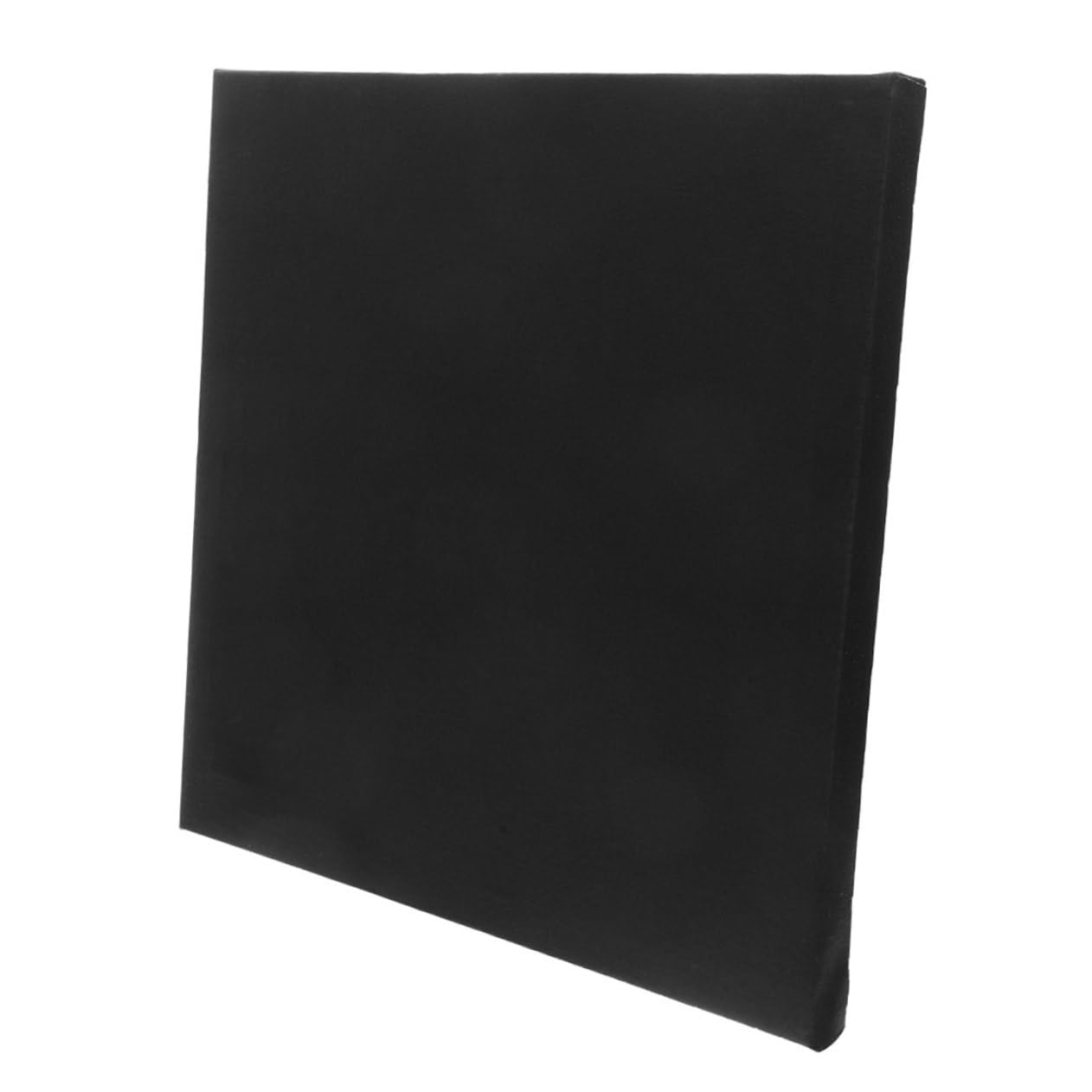 Lienzo negro para pintura tablero cuadrado algodón Uonlytech suave