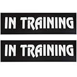 Bolux Dog Vest Patches, 2 PCS Removable Patches Velcro for Dog Harness - Emotional Support/Service Dog/in Training/Therapy Dog/DO NOT PET/Keep Going PU Dog Halter Patches