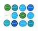 The Mermaid's Message, Frosted Inspirational Sea Glass Stones, Assorted, Twelve Empowering Words in Beach Colors, by Lifeforce Glass.