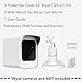 PEF Mount for All-New Cam V3 and V4, Weatherproof Protective Cover and 360 Degree Adjustable Wall Mount Solid Housing for Cam V3 and V4 Outdoor Indoor Smart Home Camera System (White, 3 Pack)