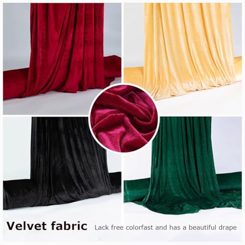 Velours brillant extensible pour rideaux et décors de scène rose - 4