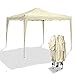 Produktbild JOM Gartenpavillon Bahama I, Falt-Pavillon 3 x 3 m, beige, Material Oxford 200D, Metallgestänge, inkl. Tasche