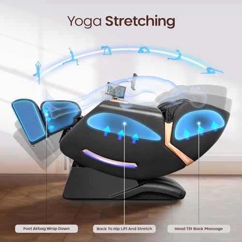 CASINTA 4D Massage Chairs Full Body - 53.5 Extend Sl Track Shiatsu Massage Chair - Zero Gravity Massage Chair,Core Heating & 22 Airbag, Smart Foot Rollers,Ai Voice, Yoga Mode - Image 6
