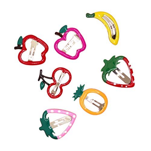 Lurrose 14 piezas pinzas para cabello con diseño frutal miniatura 3