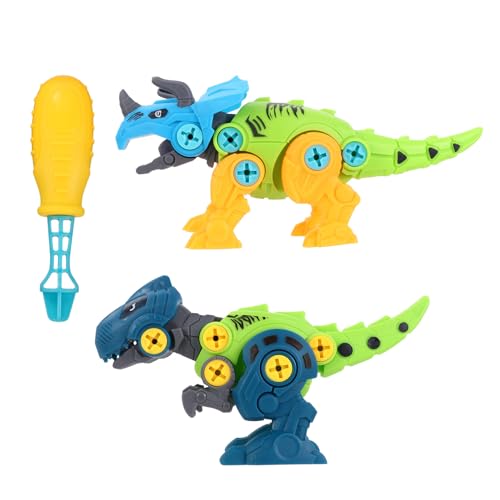 JOINPAYA - JOINPAYA 2stücke Dinosaurier Montage Kit DIY Zusammenbauen Spielzeug Lernspielzeug Für Junge Mädchen Handeyenwicklung Auseinandernehmen Modellspielzeug Mit Einfacher Aufbau Und Abbau Funkti