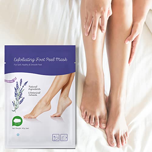 Foot Peel Mask, Foot Exfoliating Peeling Treatment And Deep Skin Exfoliation For Calloused, Cracked Heels, Dead Skin And Calluses - Achieve Baby Soft And Smooth Skin For Men And Women #TOP4