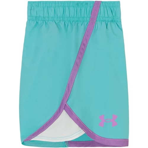 Image of Under Armour Girl's 2-piece Short Sleeve Tee and Shorts Set, Lightweight and Comfortable