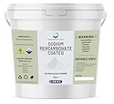 Customchem 1KG - Sodium Percarbonate Pure Granular Coated Oxygen Bleach Cleaner Stain Remover