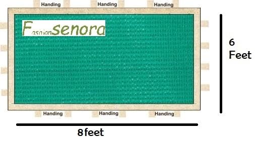 Image of Neewar Stitched Green Shade net for Terrace, Garden, Green House, Balcony & Gardening Multipurpose 75% UV Sun Protected -Size 6x8 Feet