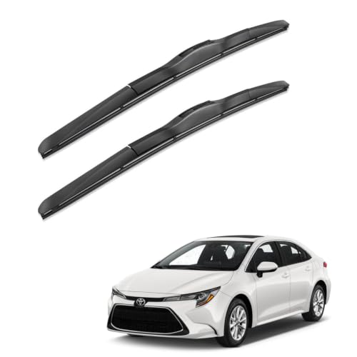 Image of Oshotto Frameless (O.E.M Type) Wiper Blades Compatible with Toyota Corolla (26 inch / 16 inch)