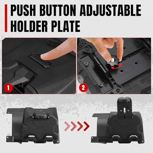 A & UTV PRO Electronic Device Holder for Can-Am Defender, Phone Tablet Holder Mount with Storage Box for Can-Am Defender HD9 MAX 2022-2024 Accessories