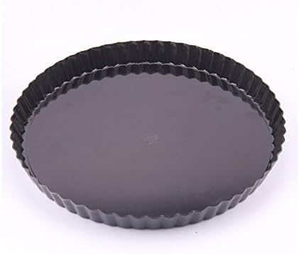 Gebkiiy Non-Stick Fluted Flan Tin / Quiche Pan with Loose Base, 16 cm (6")