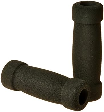 AlveyTech 4-1/4" Universal Handlebar Grip Set with 9/16 ID - for Mobility and Recreational Scooters, Street Scooter, Wheelchair, E-Bike, and Bicycles with 9/16" Bore Handle (Black)
